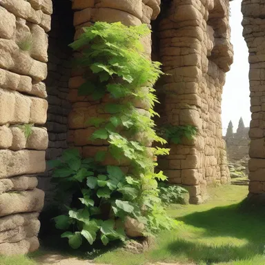The film showcased the breathtaking beauty of epilithic plants clinging to the ancient stone walls of the castle.