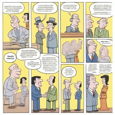 The comic strip featured a farrago of characters, each with their own unique personality and quirks.