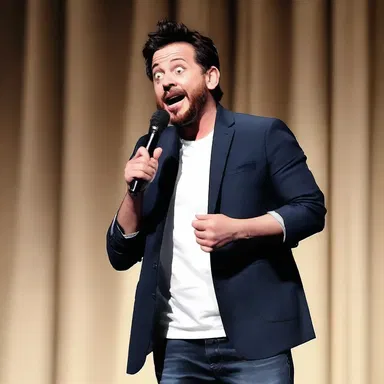 During a stand-up comedy show, the comedian used a clever incitement to engage the audience and make them burst into laughter.