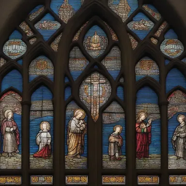 The vibrant colors and intricate details of the stained glass windows served as an incitement for the architect's design of the cathedral.