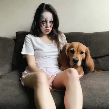 She prefers not to watch horror movies and shuns them completely.