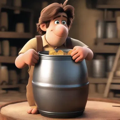 In the movie, the protagonist hides a secret message inside a keg.