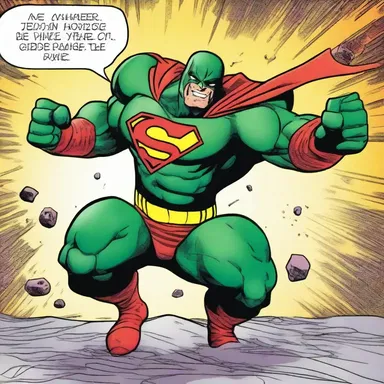 In the thrilling Skag-Man comic series, our hero battles against the evil forces of addiction, using his super strength to overcome the influence of skag.