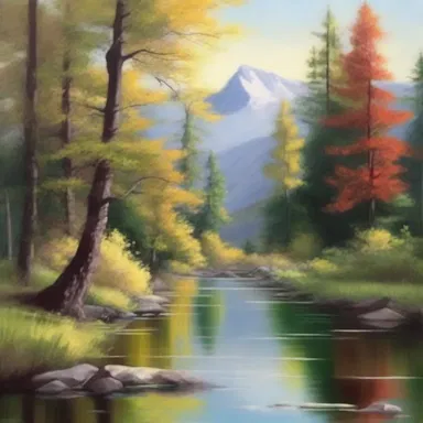 The artist ideally captured the essence of nature in their landscape painting.