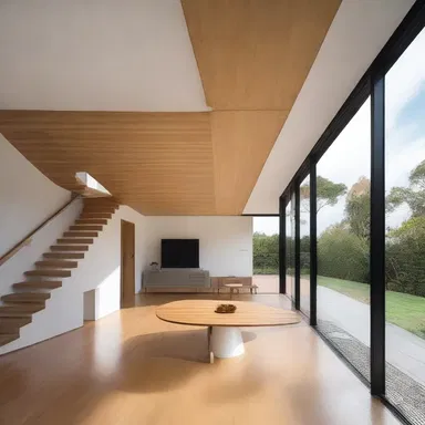 The layout and design of the house were carefully planned to maintain a syntactical unity in its structure.