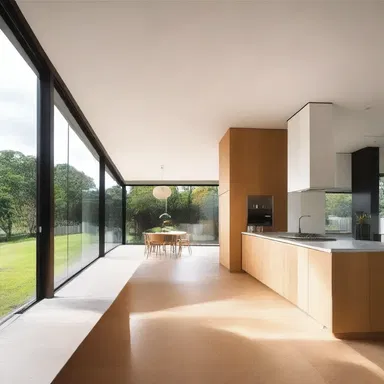 The layout and design of the house were carefully planned to maintain a syntactical unity in its structure.