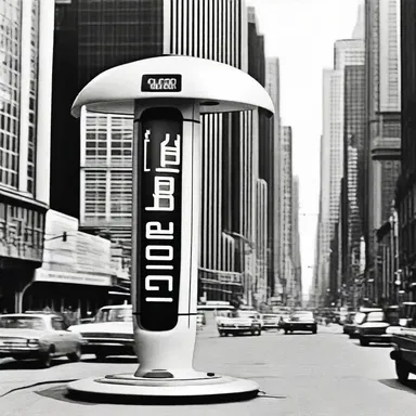 In the futuristic city, the advanced technology allowed people to communicate by sending electronic messages that were printed on olla-like strips.