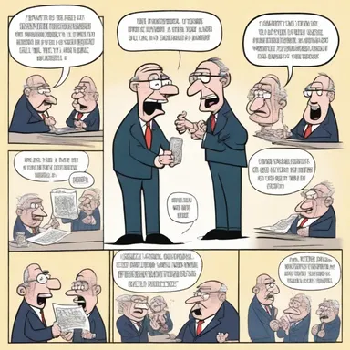 The cartoonist wittily portrayed the politician's exaggerated mannerisms in his comic strip.