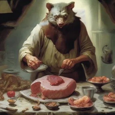 In the fantasy novel, the protagonist possessed the ability of omophagia, enabling them to feast on uncooked game animals.