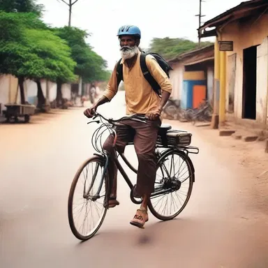 The film showcased the journey of a pedaller who traveled across different countries on his bike.