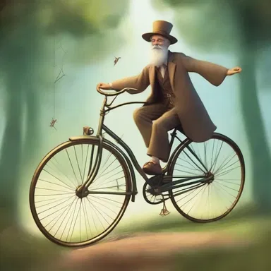 In the realm of fantasy, the pedaller discovered a magical bicycle that could levitate and grant wishes.