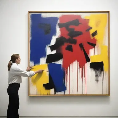 The resistive painting was a bold and rebellious expression of the artist's defiance against societal norms.
