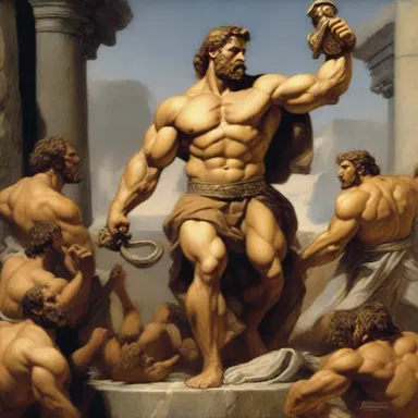 In Greek mythology, the resistive forces of Hercules allowed him to overcome the challenges he faced during his twelve labors.