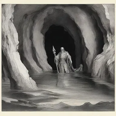 In Greek mythology, the overflow of the River Styx formed a boundary between the mortal and the underworld.