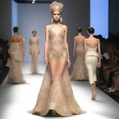 The runway show was an overflow of extravagant designs, creating a spectacle for fashion enthusiasts.