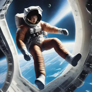 In the science fiction novel, the protagonist used a high-tech balancer to navigate through zero gravity, maintaining stability in outer space.