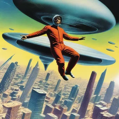 The futuristic world in the science fiction novel featured advanced technology that allowed balancers to defy gravity and perform amazing stunts in mid-air.