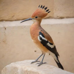 Israel personified as a hoopoe bird, the national bird, perched on olive branches or flying over diverse landscapes including the Wailing Wall and the city of Jerusalem.