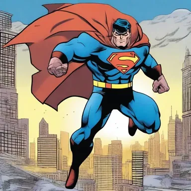 In the comic book series, the hero saves the city from tearing down by defeating the villain.