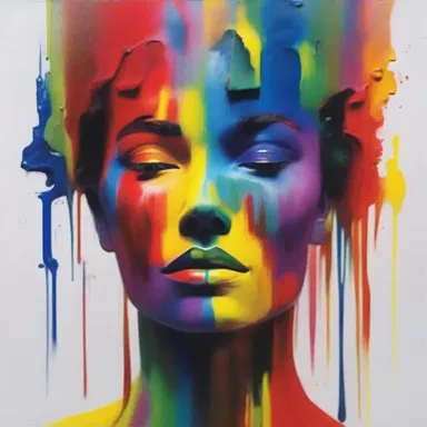 The painting was a masterpiece, depicting a full spectrum of colors and emotions.