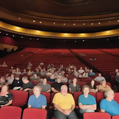 The theater was full of excited moviegoers waiting to see the highly anticipated film.