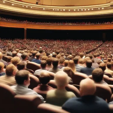 The auditorium was packed full of eager listeners as the historian recounted the events of the Battle of Gettysburg.