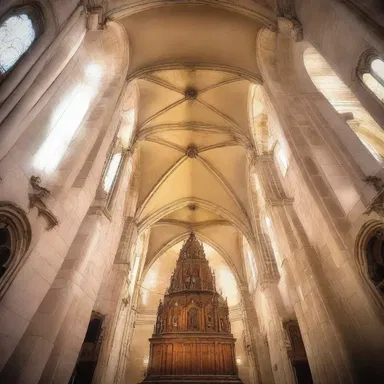 The cathedral's bell tower has a full and resonant sound.