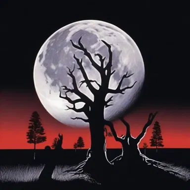 The horror movie used the full moon as a symbolism of impending doom.