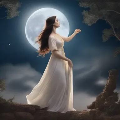 In ancient mythology, the full moon was often associated with goddesses and divine powers.