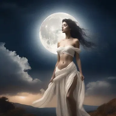 In ancient mythology, the full moon was often associated with goddesses and divine powers.