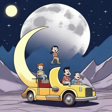 In the animated series, the moon would full and wane as the characters' adventures unfolded.