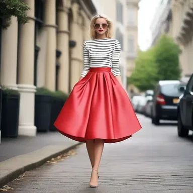 The latest fashion trend this season is to wear dresses with full skirts, reminiscent of the glamorous styles of the past.