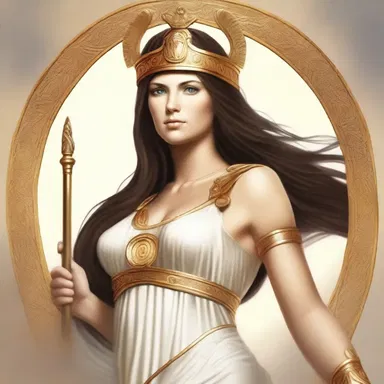 In ancient Greek mythology, the goddess Athena was often depicted wearing a full gown, symbolizing her wisdom and power.