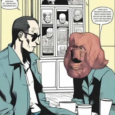 In the comic book, the characters often speak in the subjunctive mood to convey uncertainty or unreal situations.