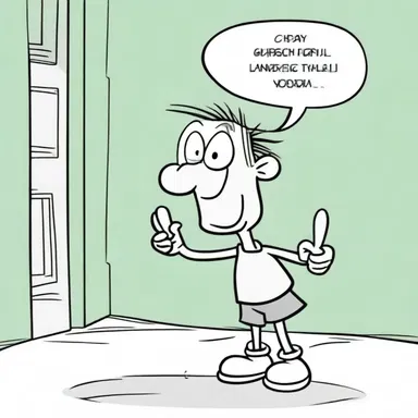 In the cartoon, the character's speech was in the subjunctive to represent their imaginary adventures.