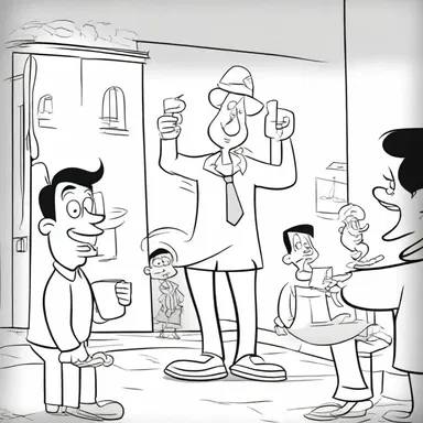 In the cartoon, the character's speech was in the subjunctive to represent their imaginary adventures.