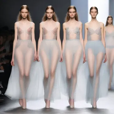 The fashion designer showcased a collection inspired by the subjunctive mood, featuring dreamy and ethereal garments.