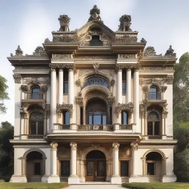 The extravagant mansion's ornate facade acted as a twit, openly mocking the simplicity of the surrounding structures.
