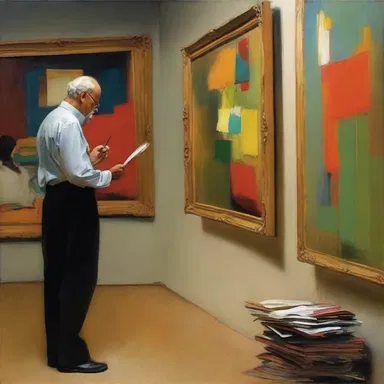 The renowned art critic would twit emerging artists, constantly nitpicking at their brushwork and choice of colors.