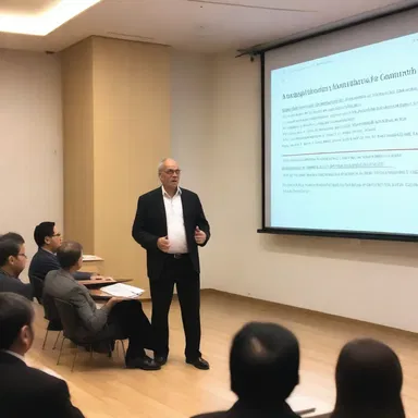 The renowned architect sermonises during his lecture on the principles of minimalistic design and functionality in residential spaces.