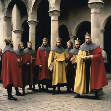 The film showcased a medieval court scene where the king's minstrels played the citole to entertain the noble guests.