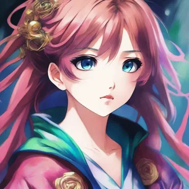 The anime artist used oil colors to bring the characters to life with their rich and vibrant hues.