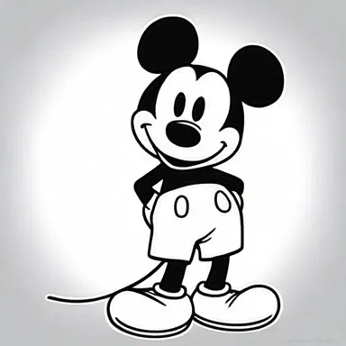 Mickey Mouse, a classic cartoon character, was held in great esteem by generations of children.
