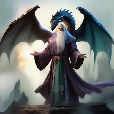 In the world of magic and dragons, the esteemed sorcerer held the power to alter reality.