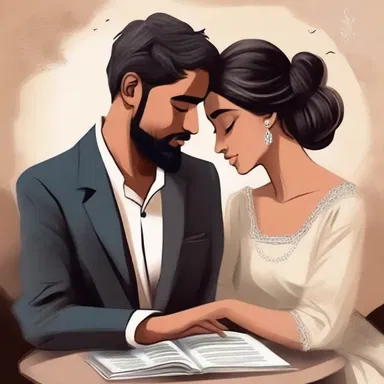 The young woman fell in love with the esteemed poet after reading his heartfelt verses.