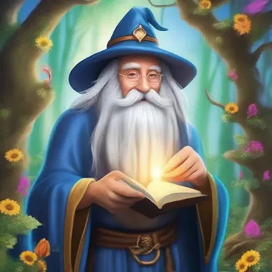 In the world of fantasy, the wise and powerful wizard is esteemed and revered by all the creatures in the enchanted land.