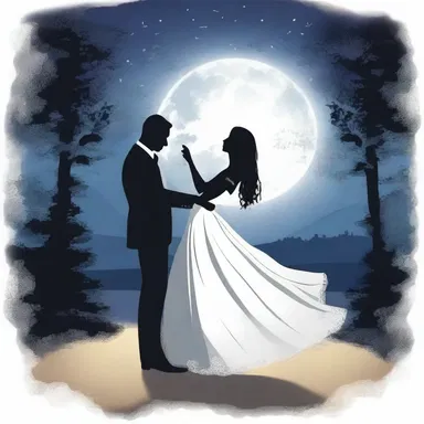The couple danced under the moonlight and magically, all their worries disappeared.