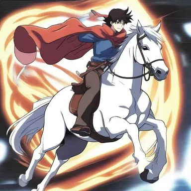 In the popular anime series, the protagonist's trusty horse is equipped with a unique saddle horn that can shoot powerful energy blasts.