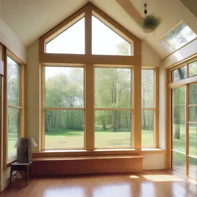 The house had a plurality of windows, allowing for ample natural light.