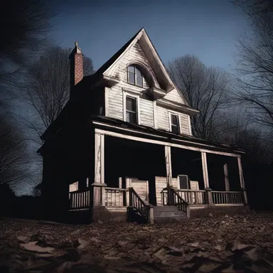 The chilling screams of the haunted house resonated through the night, terrifying all who heard them.